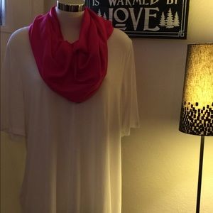 Lane Bryant V Neck white shirt